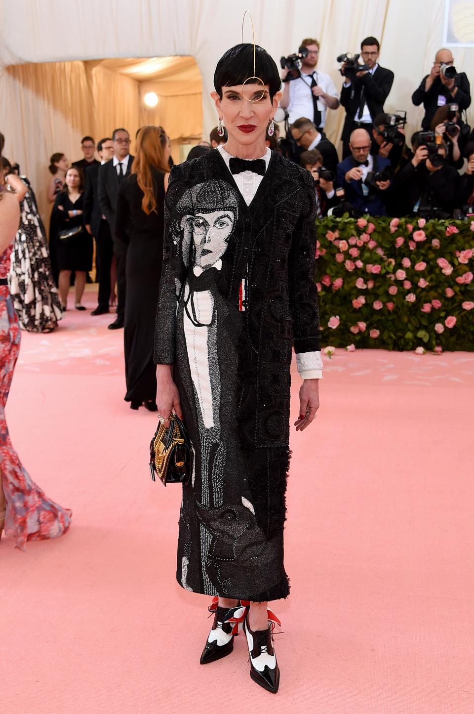 <h1 class="title">Amy Fine Collins in Thom Browne</h1><cite class="credit">Photo: Getty Images</cite>