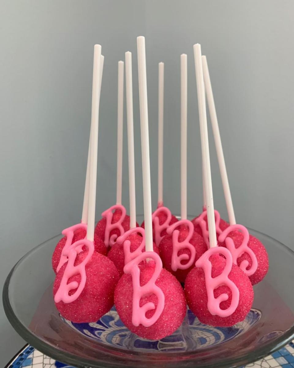 Artistic Confections created Barbie cake pops in anticipation of the movie.