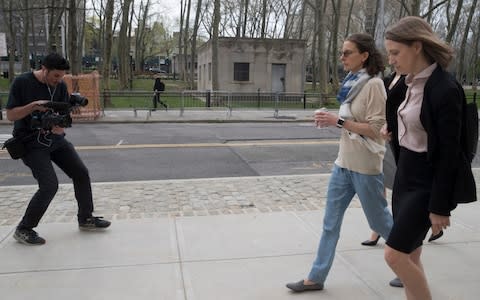 Bronfman will be sentenced in July - Credit: AP Photo/Mary Altaffer