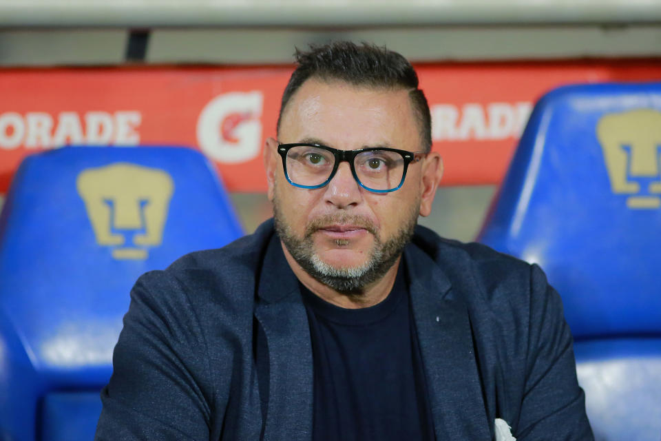 Antonio Mohamed, actual director técnico de Pumas, ha pedido paciencia tras un inicio de torneo irregular. (Photo by Mauricio Salas/Jam Media/Getty Images)
