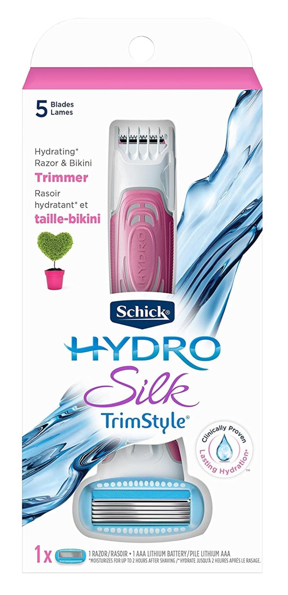 schick hydro silk trimstyle, best razors for women