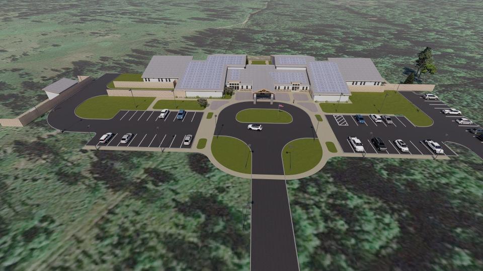 A rendering of the proposed Adolescent Recovery and Wellness Center to be built in by the member tribal nations of the Great Lakes Inter-Tribal Council.