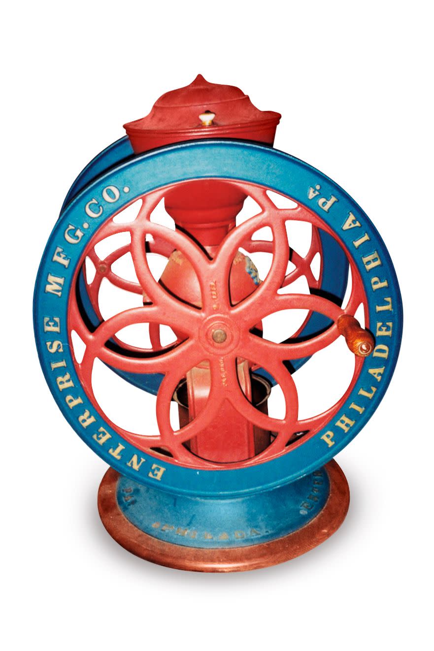 Circa-1900 Enterprise Manufacturing Cast-Iron Coffee Grinder