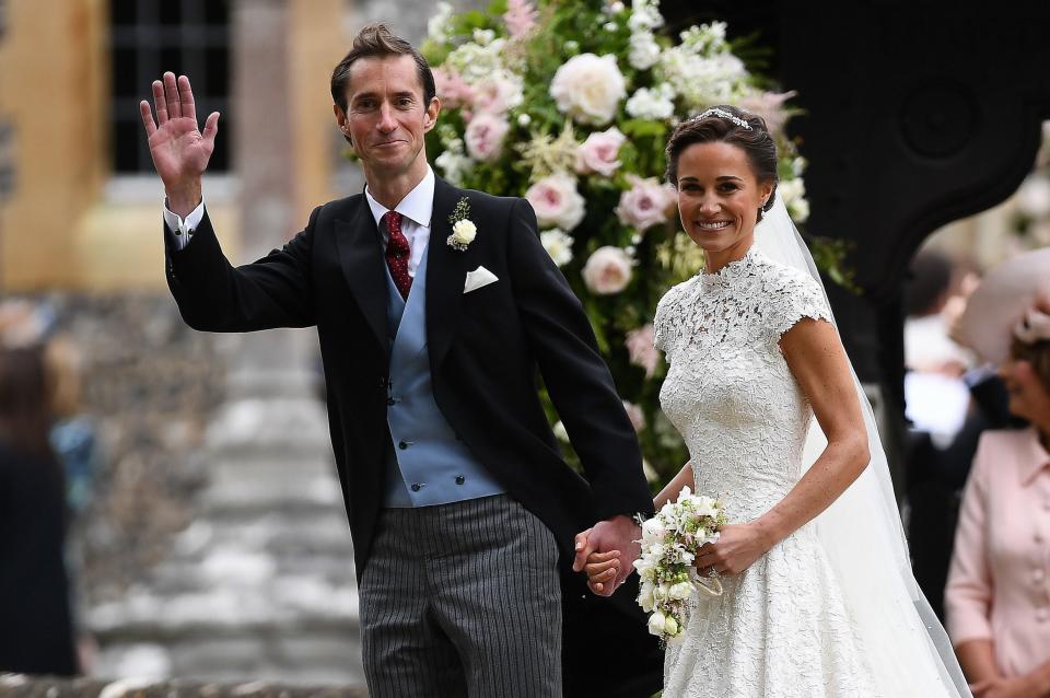 Pippa Middleton and her husband James Matthews leave St Mark's church in Englefield, Berkshire, following their wedding - Credit: PA Wire/PA Images