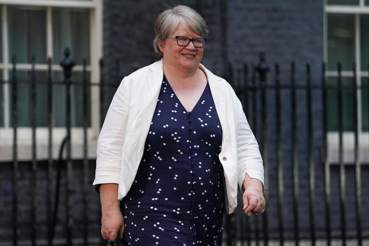 Newly installed Health Secretary and Deputy Prime Minister Therese Coffey leaving Downing Street, London, after meeting the new Prime Minister Liz Truss. Picture date: Tuesday September 6, 2022. (Photo by Kirsty O'Connor/PA Images via Getty Images)