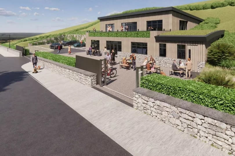 CGI of proposed farm shop and cafe at Bank Top Farm, in Littleborough. -Credit:Corstorphine and Wright.