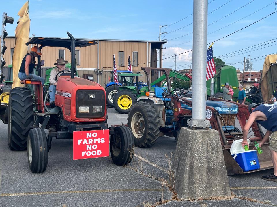 A tractor parade was organized in June to protest a plan to build a large industrial park in rural Wilson County.