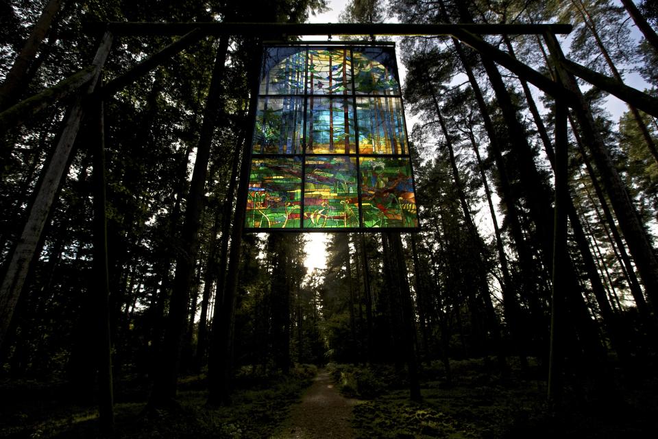 The stained glass window hidden in the Forest of Dean, Beechenhurst