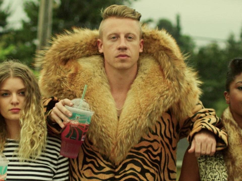 Macklemore from the "Thrift Shop" music video.