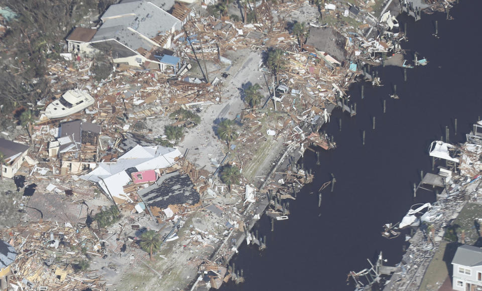 Aerial photos show the devastation left in the path of Hurricane Michael