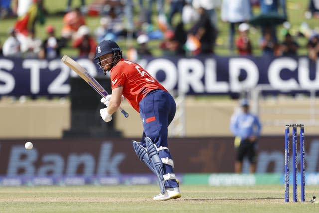 Jonny Bairstow bats against India