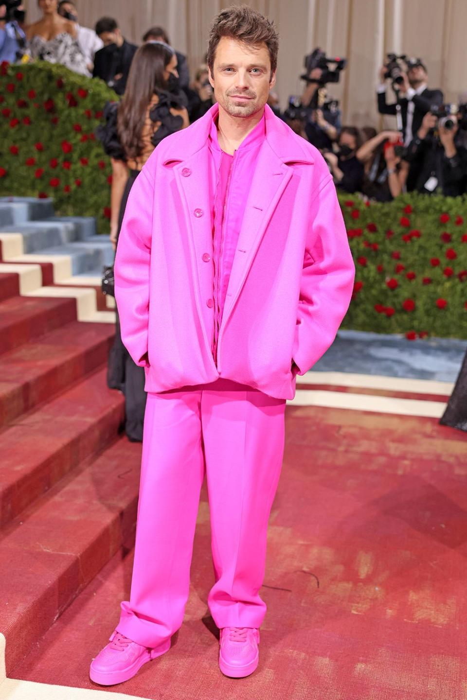 NEW YORK, NEW YORK - MAY 02: Sebastian Stan attends The 2022 Met Gala Celebrating "In America: An Anthology of Fashion" at The Metropolitan Museum of Art on May 02, 2022 in New York City. (Photo by John Shearer/Getty Images)