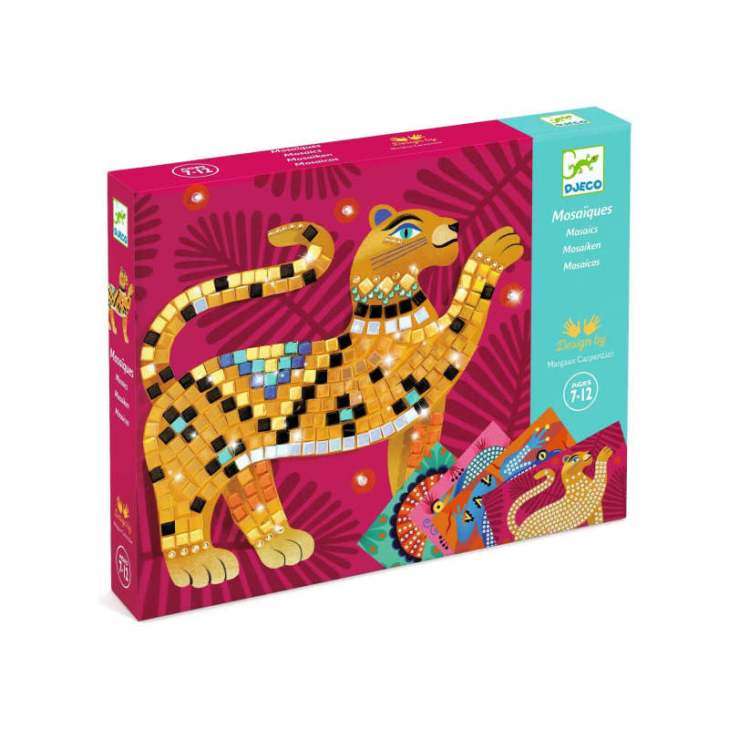 Djeco Deep in The Jungle Sticker and Jewel Mosaic Craft Kit