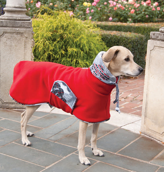 Fleece Winter Coat with Drawstring Snoodle