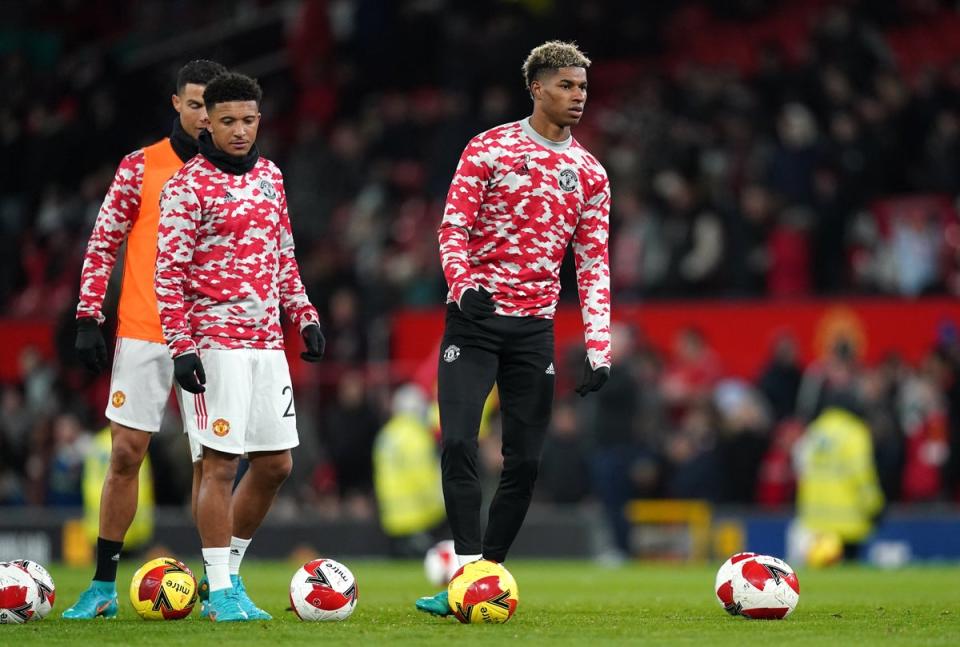 Jadon Sancho and Marcus Rashford were left out of the England squad (Martin Rickett/PA) (PA Wire)