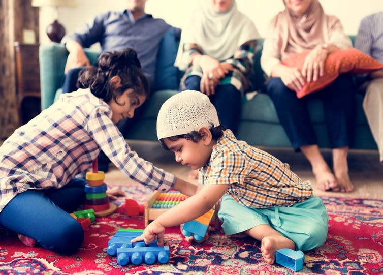 <span class="caption">For children in care, it’s important they are found stable, loving homes as quickly as possible.</span> <span class="attribution"><a class="link " href="https://www.shutterstock.com/image-photo/muslim-family-relaxing-playing-home-1106433263?src=NP0RvK2FnyHWvOiLCkY3aw-2-7" rel="nofollow noopener" target="_blank" data-ylk="slk:Shutterstock/Rawpixel.com;elm:context_link;itc:0;sec:content-canvas">Shutterstock/Rawpixel.com</a></span>