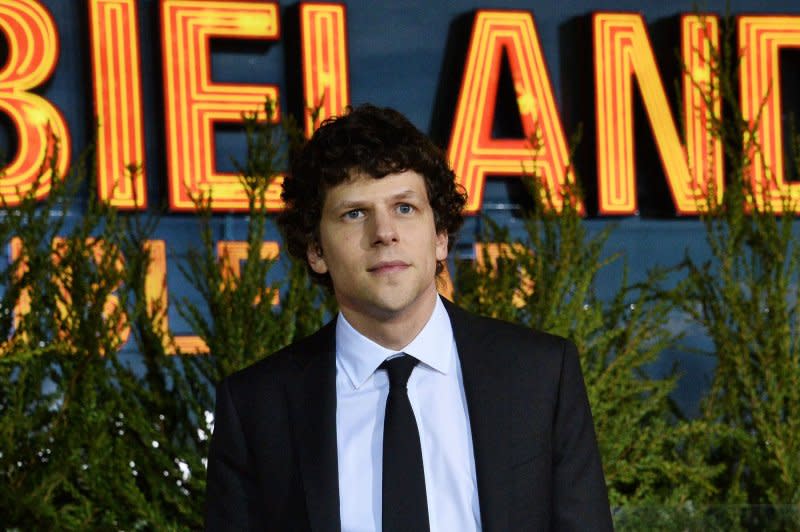 Jesse Eisenberg based "A Real Pain" on his family's experience during WWII. File Photo by Jim Ruymen/UPI