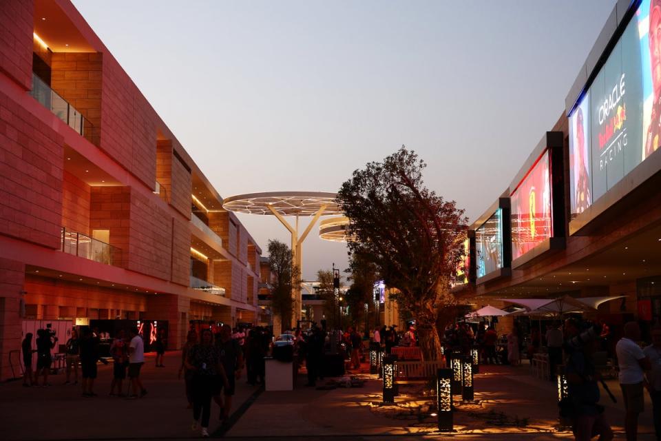 The paddock at the Lusail Circuit has been refurbished ahead of the grand prix (Getty Images)