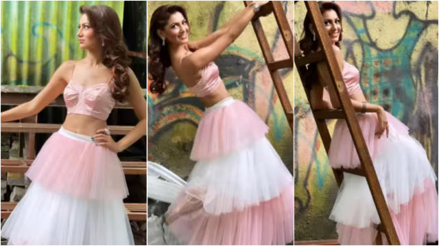 Sriti Jha Channelises Her Inner Carrie Bradshaw in This Long Tutu Skirt!  Watch Video of Kumkum Bhagya Goofing Around in Pink and White Tulle Outfit