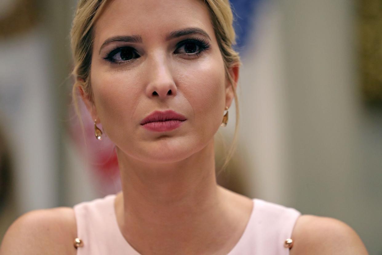 Ivanka Trump should not expect a warm welcome back in New York after a string of “Not Wanted” signs appeared across Manhattan (Getty Images)