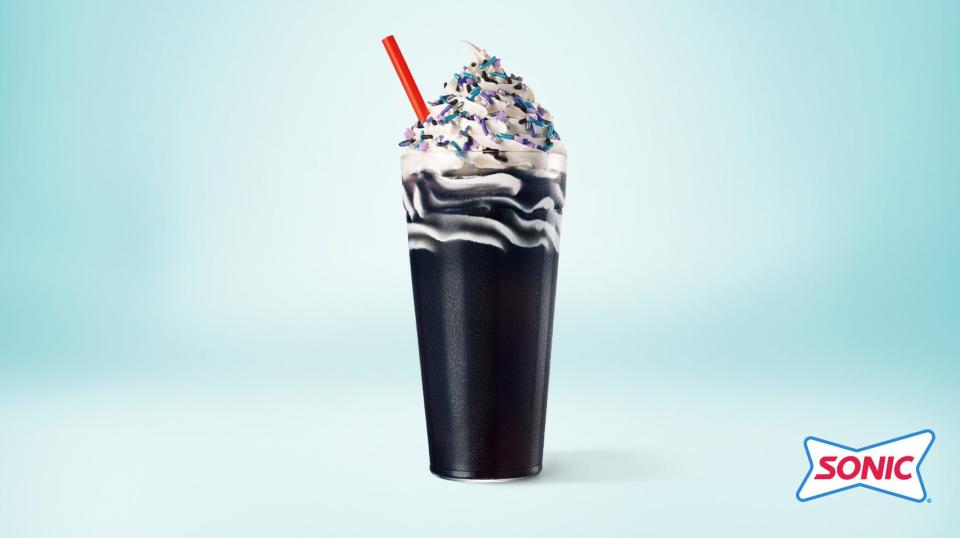 Sonic Drive-In will offer its limited-edition Blackout Slush Float for sale from Monday through May 5.