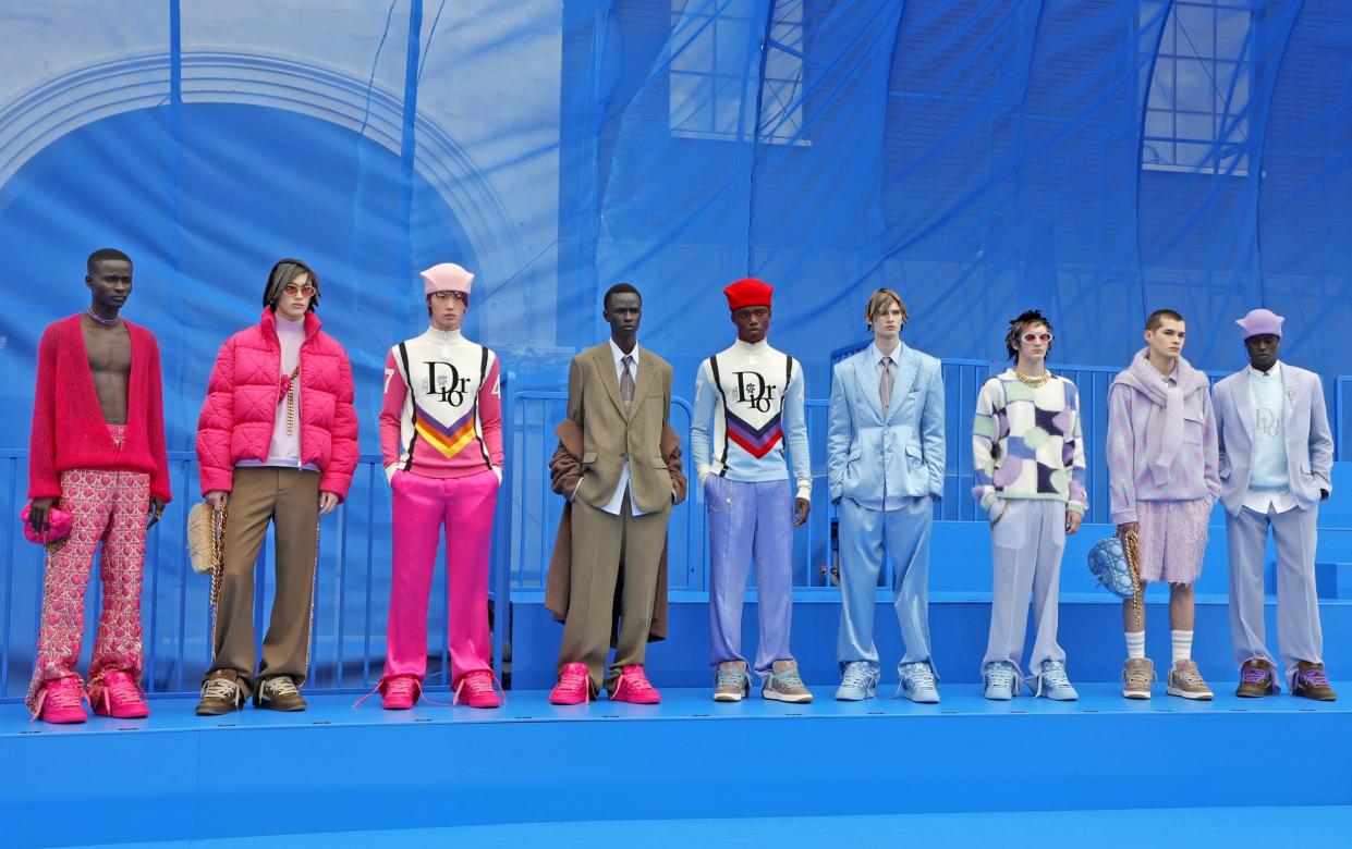 Dior's spring summer 2023 menswear collection was shown at Venice Beach, Los Angeles - GETTY