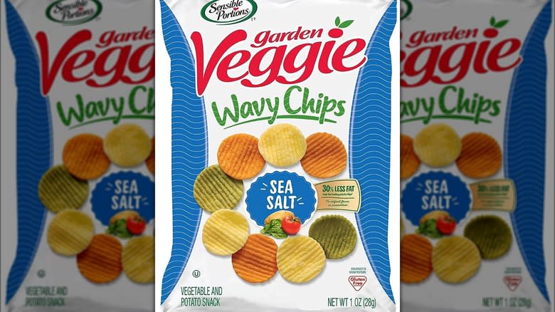 garden veggie sea salt wavy chips