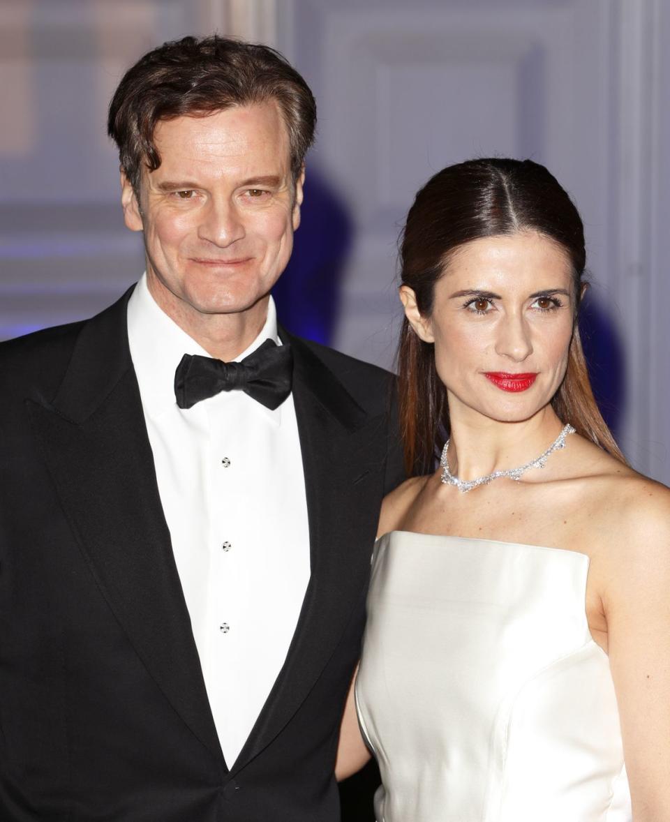 Colin Firth and Livia Giuggioli