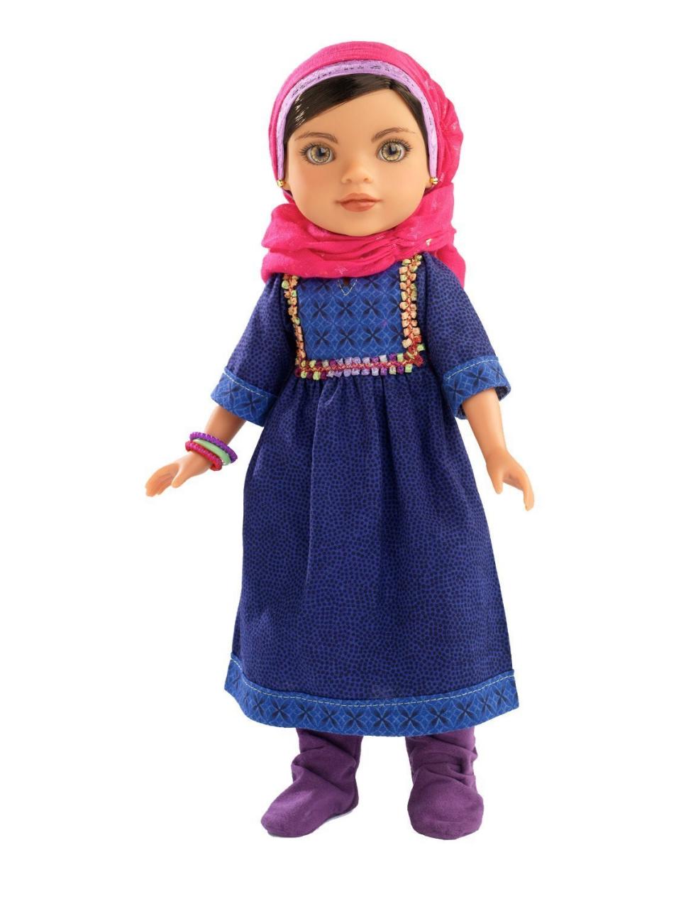 Each of these&nbsp;inspirational dolls has her&nbsp;own story to tell, and is intended to be a reflection of different&nbsp;girls from around the world. For each&nbsp;doll that's sold, the company also donates a dollar to support young girls in the&nbsp;doll's corresponding region.