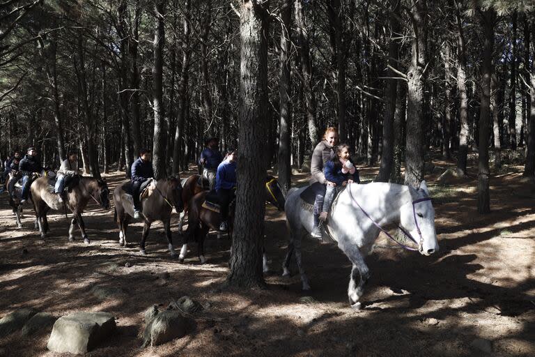 Cabalgatas por el Cerro El Centinela, una de las atracciones de este receso escolar en Tandil