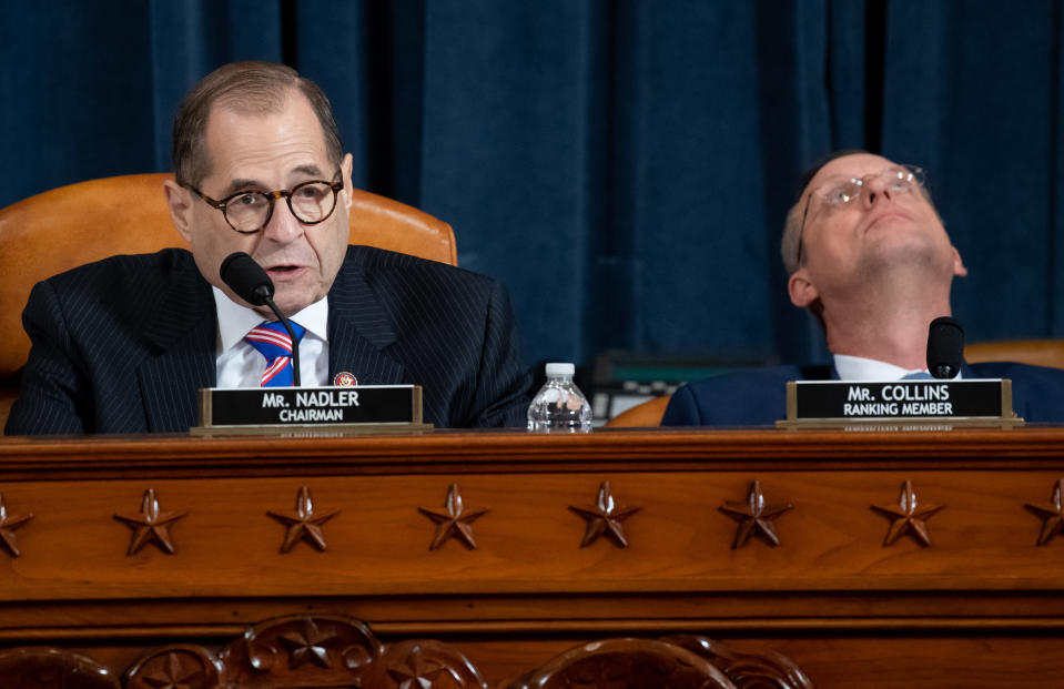 Jerry Nadler, left, with Doug Collins