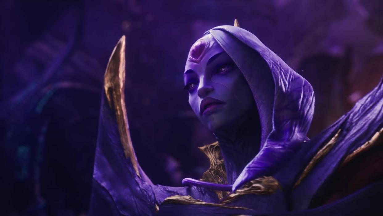 Bel'veth's humanoid form, the Empress of the Void has been revealed. Photo: Riot Games