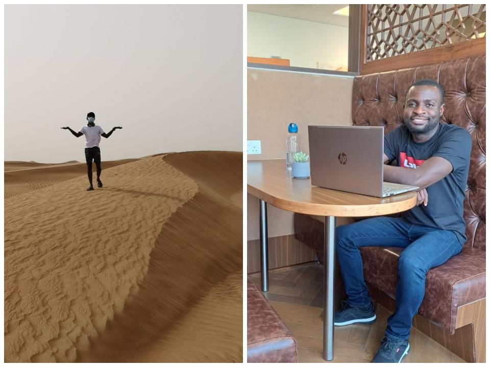 Osei Kojo Enoch, a 35-year-old blogger from Ghana, has received digital nomad visas for Dubai and Malta.