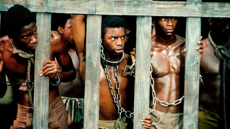 LeVar Burton, center, starred in "Roots" as Kunta Kinte. - ABC Photo Archives/Disney General Entertainment Content/Getty Images