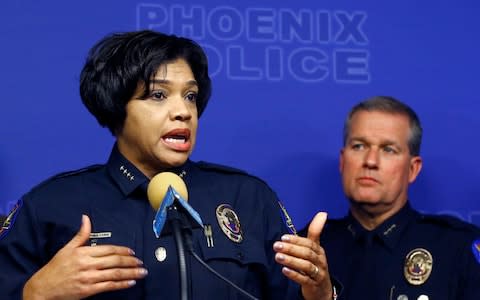 Phoenix Police Chief Jeri Williams - Credit: AP