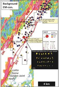 Results of till sampling along the Appleton Fault Zone (AFZ).