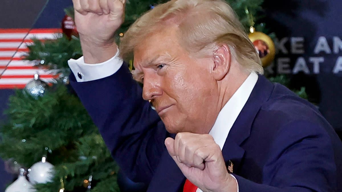 Former US President Donald Trump truly did share a message where he told users Merry Christmas and said of thugs the words may they rot in hell. 