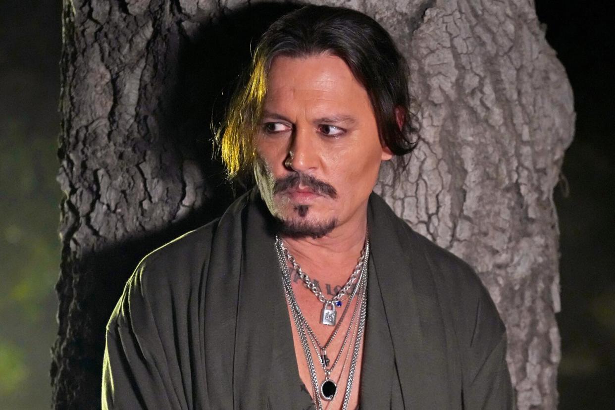 In this image released on November 8, Johnny Depp is seen during Rihanna's Savage X Fenty Show Vol. 4 presented by Prime Video in Simi Valley, California; and broadcast on November 9, 2022