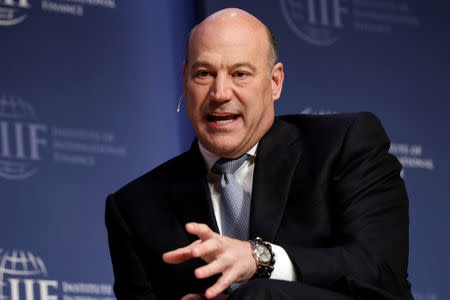 National Economic Council Director Gary Cohn speaks at 2017 Institute of International Finance (IIF) policy summit in Washington, U.S., April 20, 2017. REUTERS/Yuri Gripas