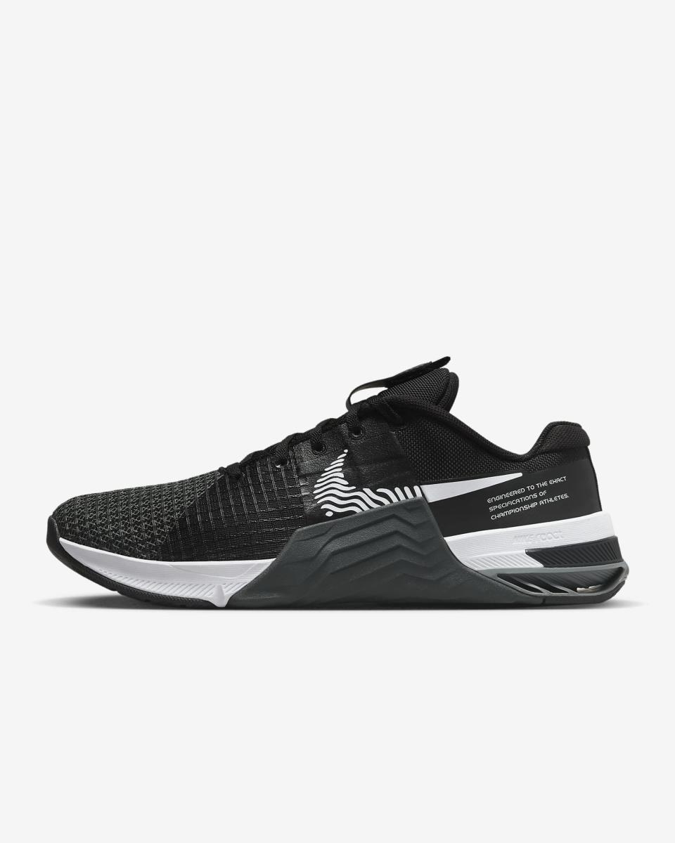 <p><a href="https://go.redirectingat.com?id=74968X1596630&url=https%3A%2F%2Fwww.nike.com%2Ft%2Fmetcon-8-mens-workout-shoes-ppltpW&sref=https%3A%2F%2Fwww.menshealth.com%2Fstyle%2Fa60296982%2Fnike-spring-sale-march-2024%2F" rel="nofollow noopener" target="_blank" data-ylk="slk:Shop Now;elm:context_link;itc:0;sec:content-canvas" class="link ">Shop Now</a></p><p>Metcon 8 Training Shoes</p><p>nike.com</p><p>$103.97</p>