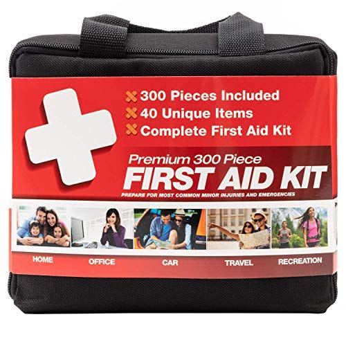 3) M2 BASICS 300 Piece (40 Unique Items) First Aid Kit