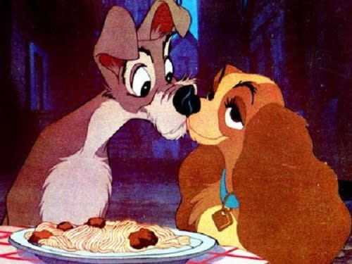 Lady and the Tramp Spaghetti Scene