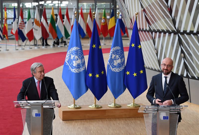 First day of the European Union summit in Brussels