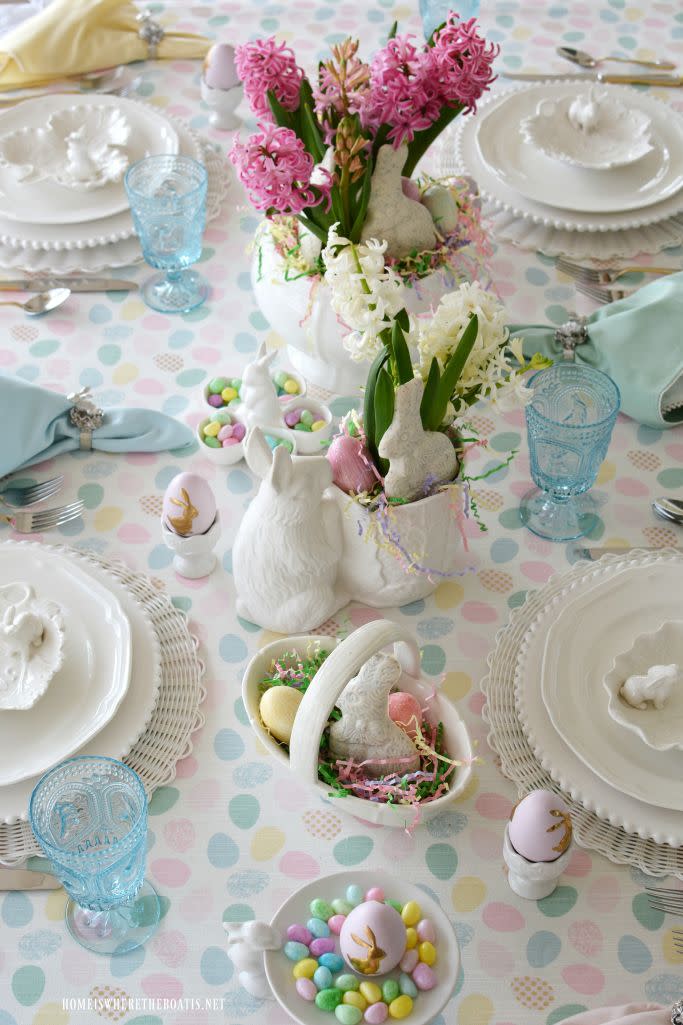 White and Pastel Easter Motifs