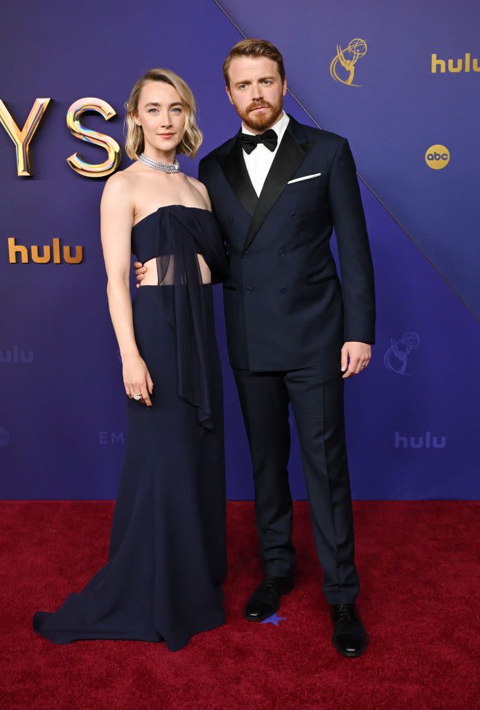 saoirse ronan and jack lowden in louis vuitton