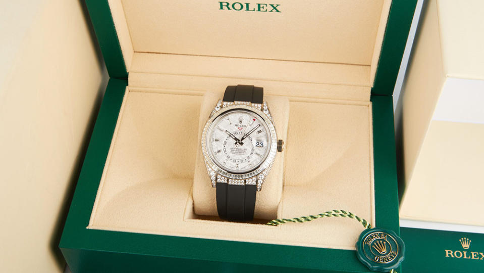Rolex Sky Dweller at Diamond Watches London front view