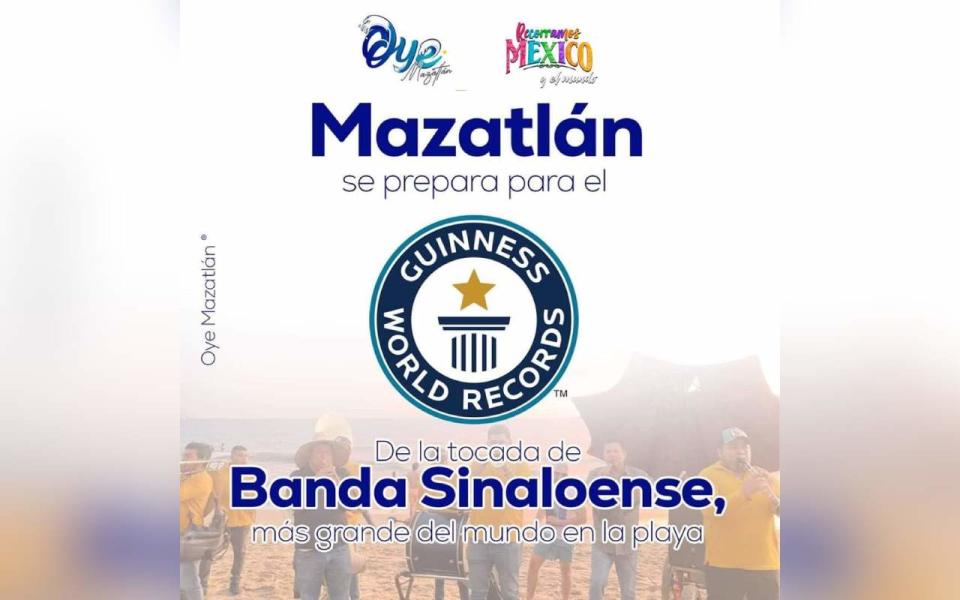 Convocatoria para romper récord Guinness en Mazatlan