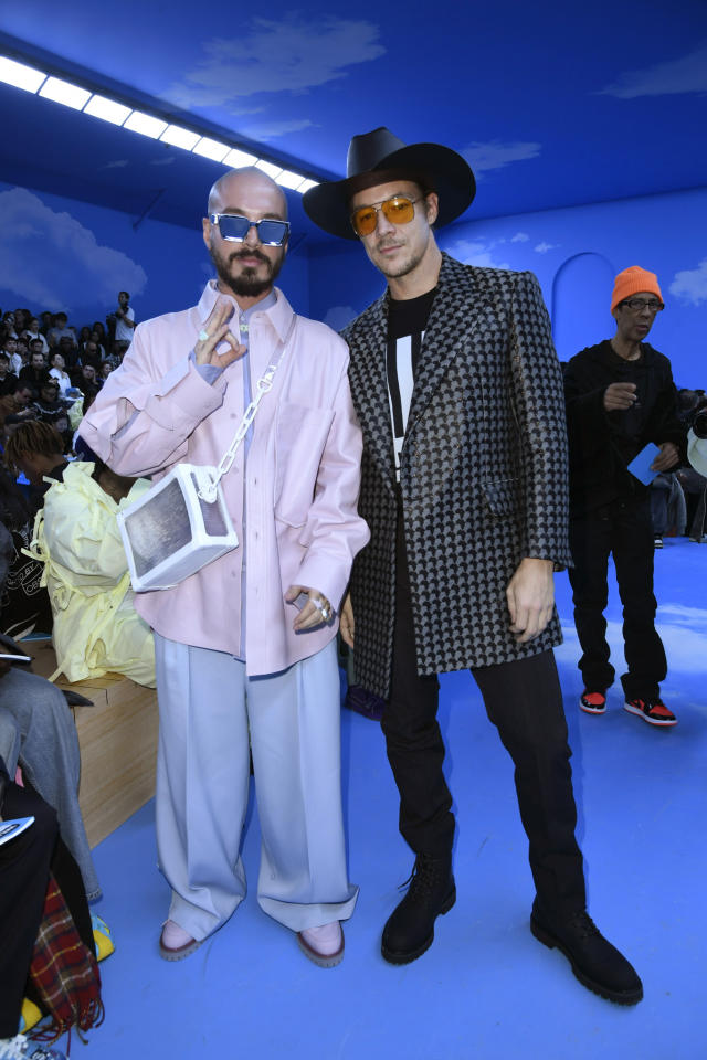 Tyga, Diplo, Migos, Kris Wu, Bella Hadid sit front row at Louis Vuitton  men's show 