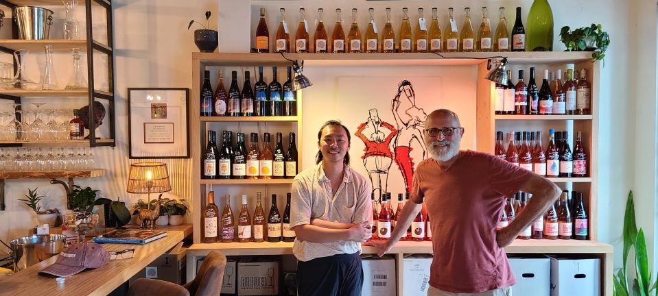 Natural Wines Naples by day, Bar Nat at night: Business partners Ming Yee (L) runs the restaurant, Peter Rizzo (R) the wines.