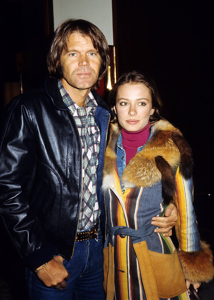 Glen Campbell and wife Sarah at the Carlton Tower Hotel in London in 1978.